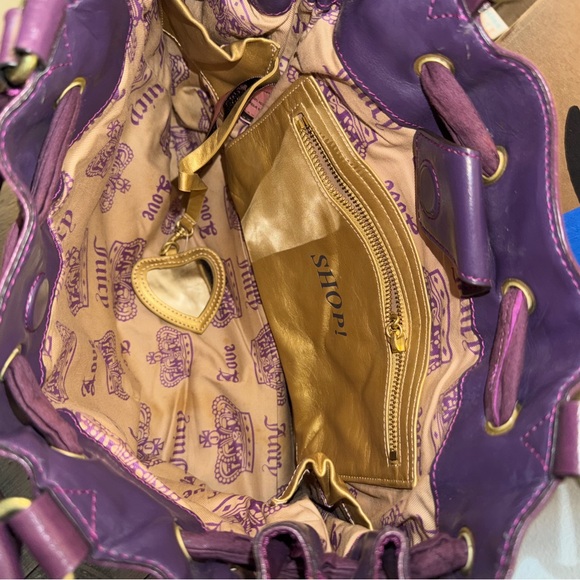 Vintage Y2K Juicy Couture Daydreamer bag in purple velvet EUC - Picture 6 of 16